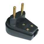 PLUG REFORC. 2P - 10A PRETO - 11102P