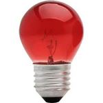 LAMPADA BOLINHA 15W X 127V VERMELHO