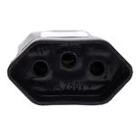 PLUG FEMEA 2P+T - 20A  PRETO (11117)